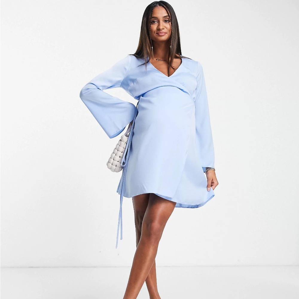 Satin Maternity Dress